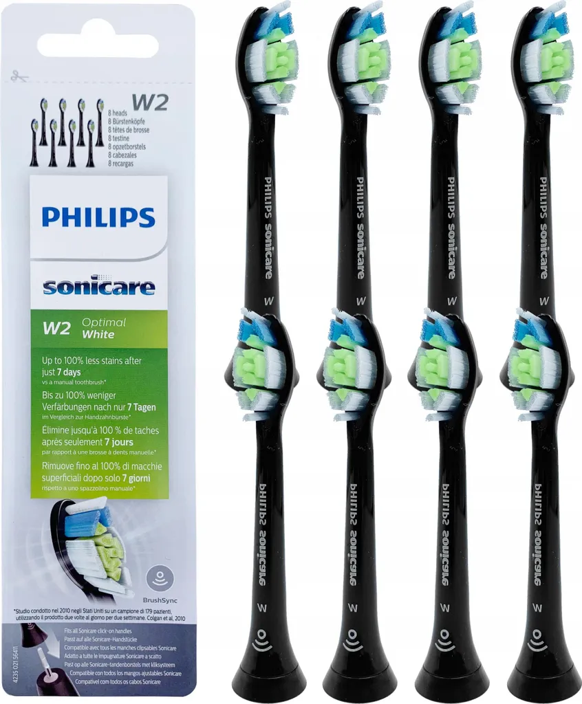 Testine Philips DiamondClean HX6062/13 Nere: Sbiancamento Professionale