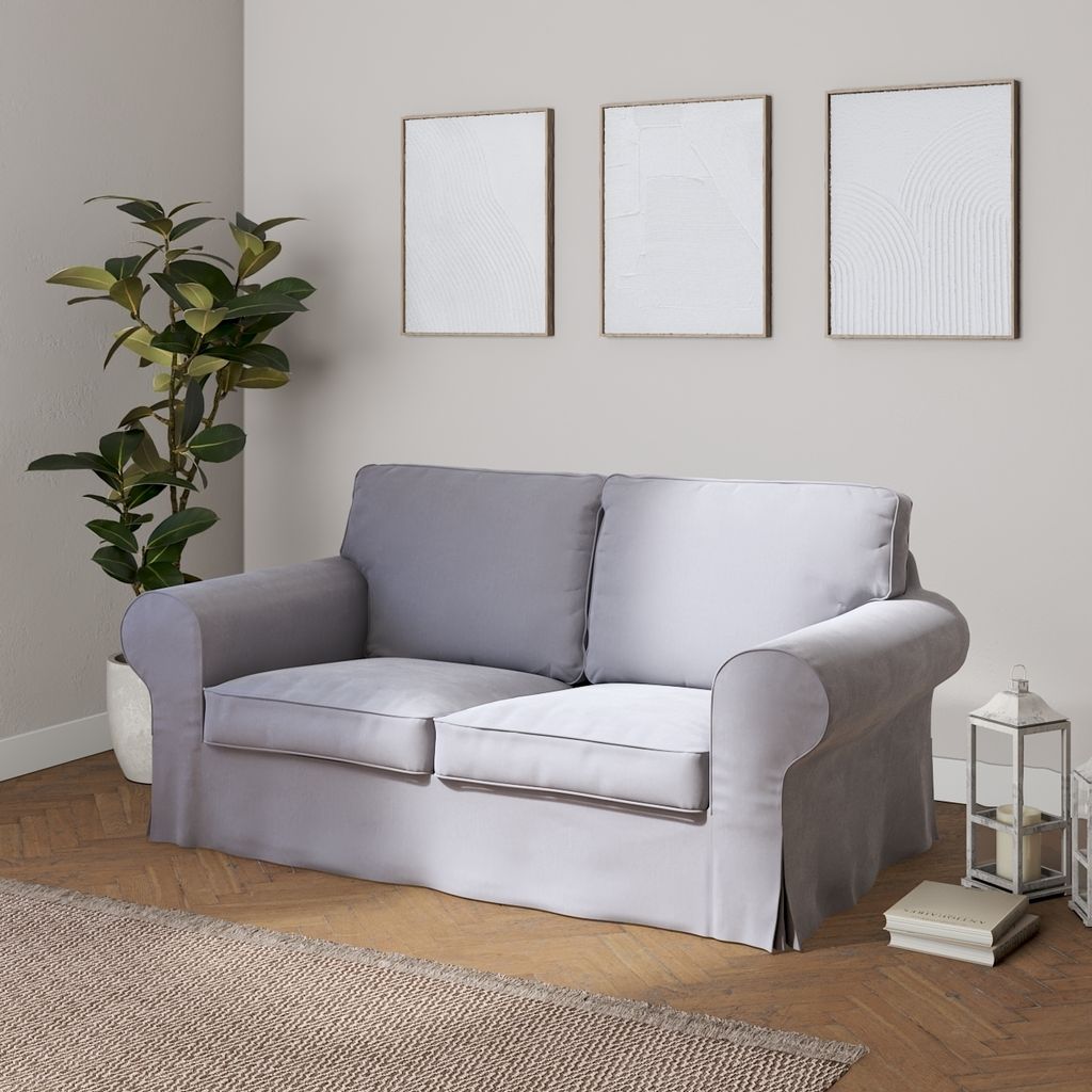 Dekoria Bezug für Ektorp 2-Sitzer Schlafsofa ALTES Modell, grau, Sofabezug Ektorp 2-Sitzer Schlafsofa altes Modell