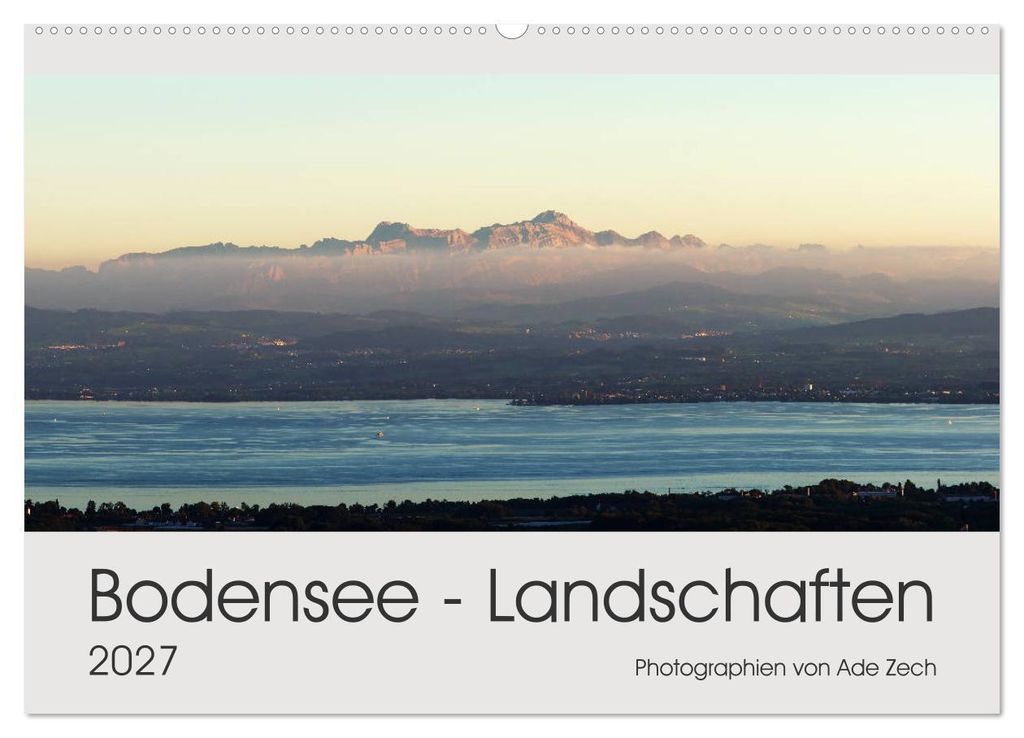 Bodensee - Landschaften (Wandkalender 2027 DIN A2 quer), CALVENDO Monatskalender