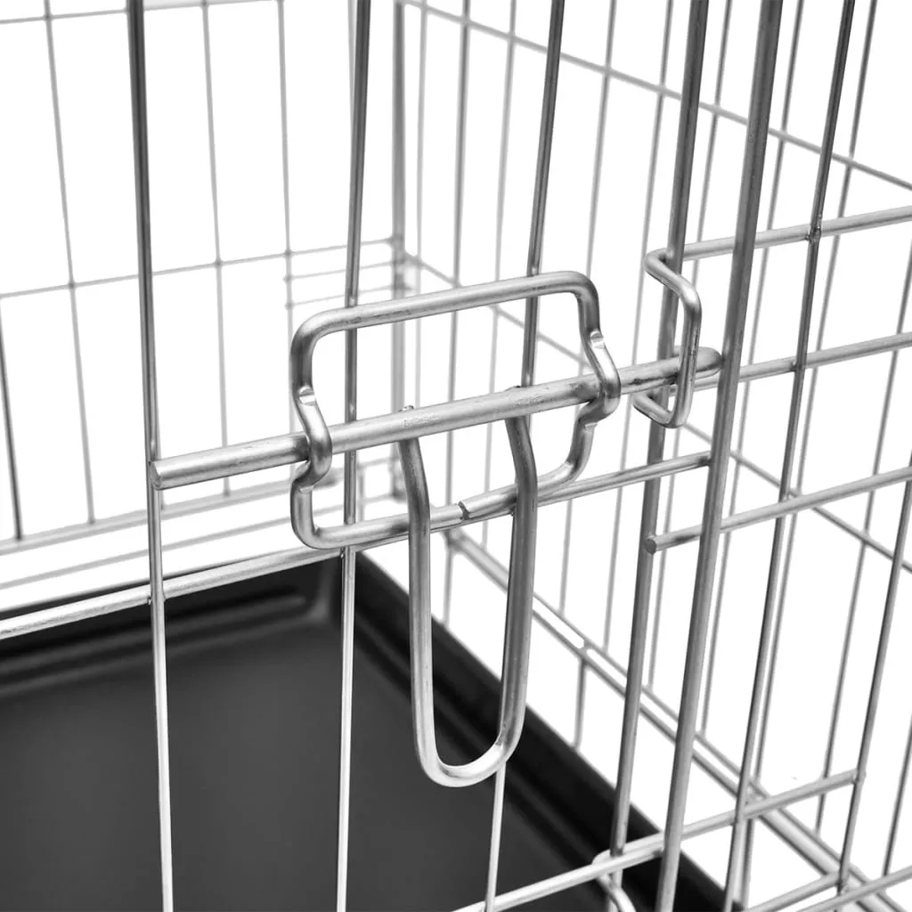 Cassa per cani pieghevole in metallo L - 4