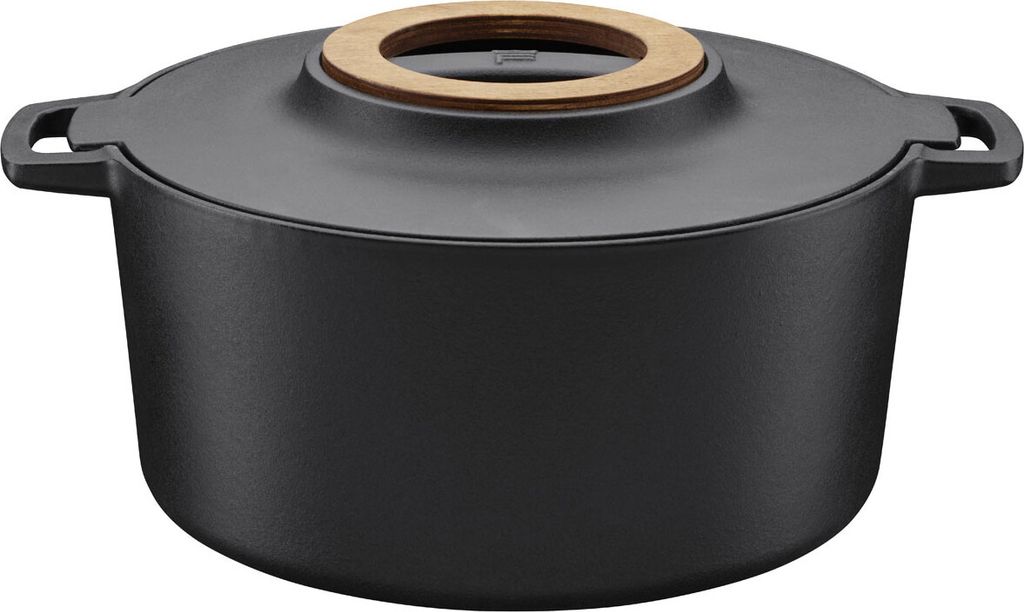 Fiskars Norden Gusseisen-Kasserolle 6 L, 6 l, Schwarz, Produktbild 