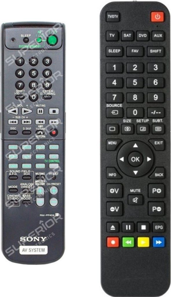 Ersatz Fernbedienung für Sony STR-DE345 | STR-DE445 | STR-DE545