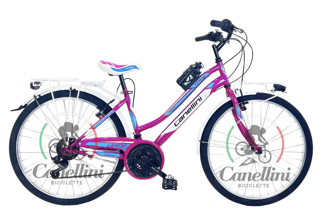 VTT Junior Canellini LINCY 26 pouces fuchsia idéal pour les randonnées