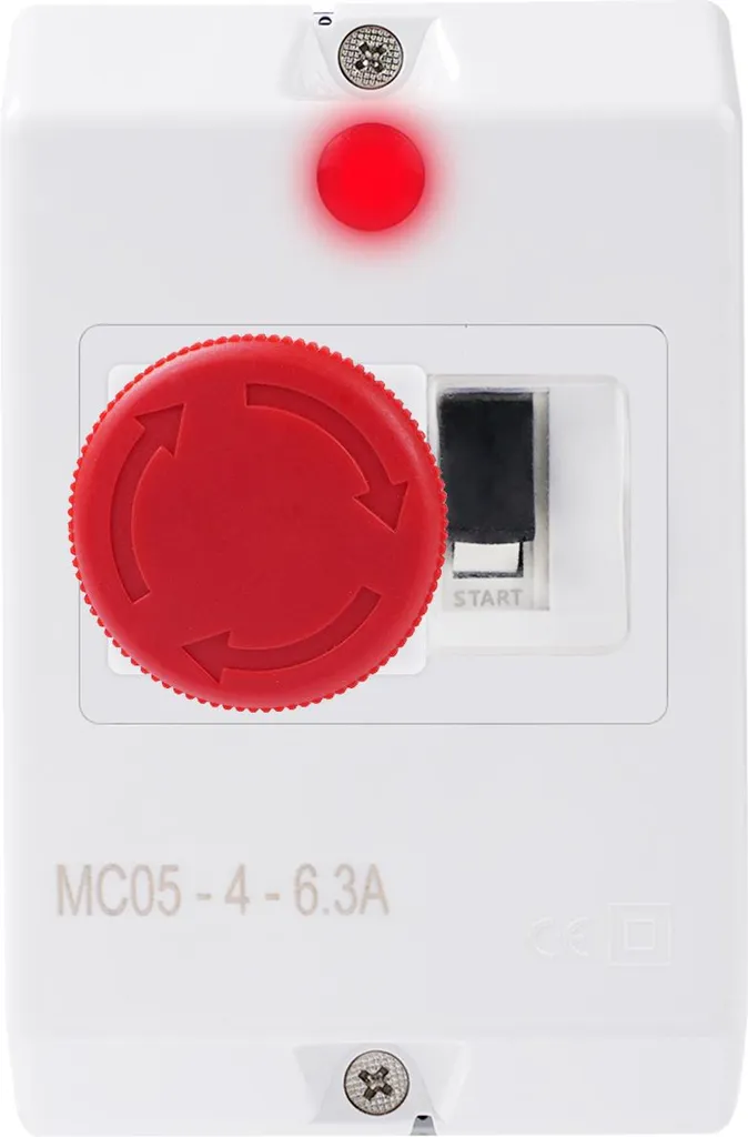 Disjoncteur moteur anti-surcharge 4-6,3A : Arrêt d'urgence et LED 690V