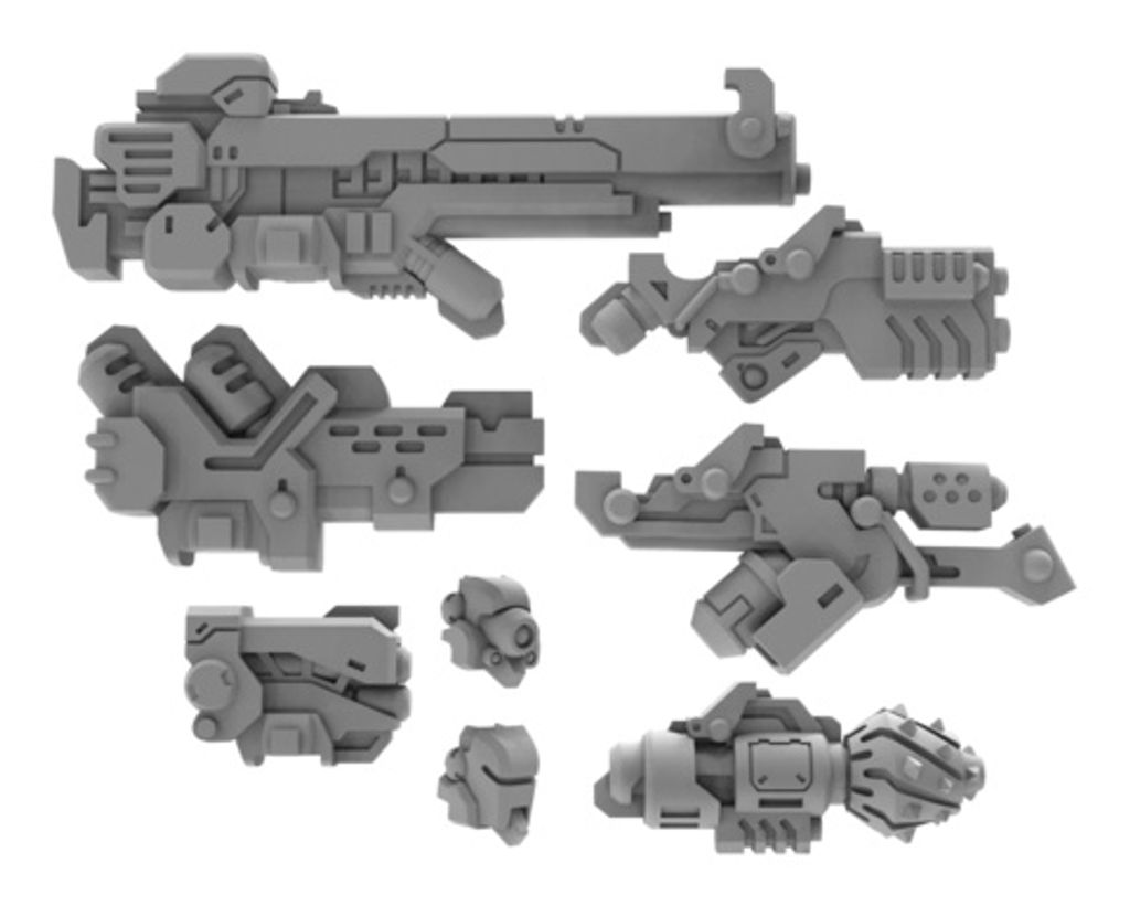 Strike Raptor A Weapon Pack – Warcaster Marcher Worlds Pack (metal)