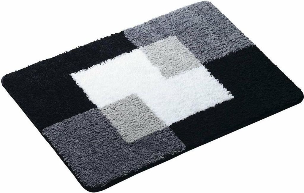 COINS Badvorlage 60x90cm Anti-Rutsch, Polyester, grau Produktbild 