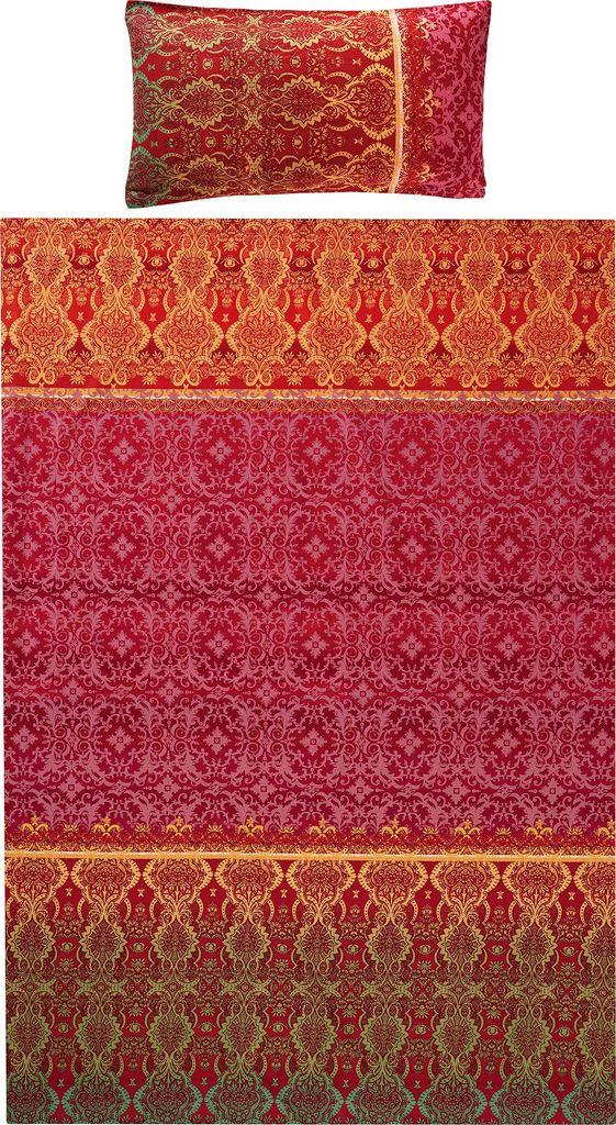 REDBEST Bettwäsche rot 1x 135x200 cm + 1x 40x80 cm