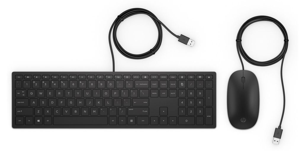 HP Tastatur 400 Pavilion +Maus Set Kabelgebunden Schwarz Zdjęcie produktu 