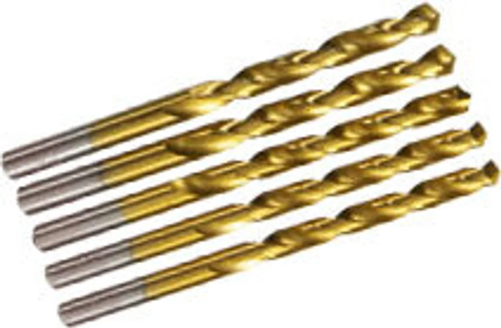 5 Punte Trapano 8mm Titanio HSS - Il Kit per i Tuoi Progetti in Metallo