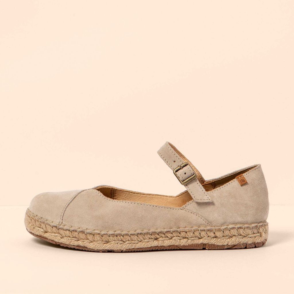 El Naturalista Schuhe Damen N679 SILK SUEDE CREAM / CAMPOS Farbe Beige