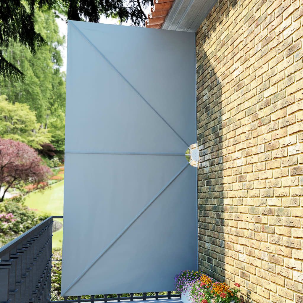 vidaXL Éventail latéral de terrasse pliable Gris 400×200 cm Image du produit 