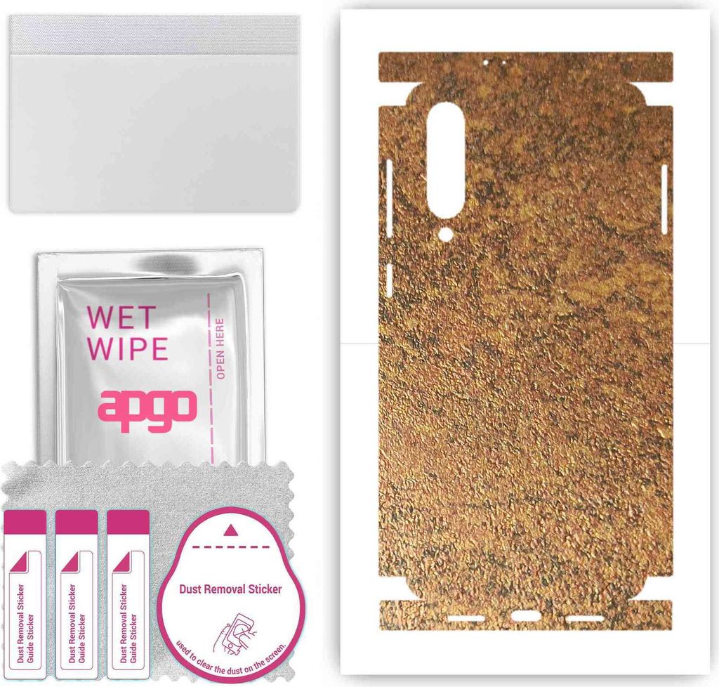 apgo Rückseite + Seiten Schutzfolie, Skin, kompatibel mit Xiaomi Mi 9 SE, Hinten Displayschutzfolie aus Vinylfolie, kratzfest, einfache Montage - ...