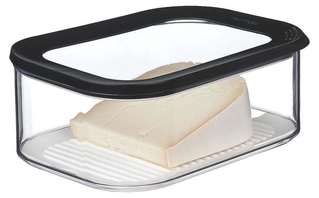 Mepal kühlschrankdose modula käse 2000 ml - schwarz Immagine del prodotto 
