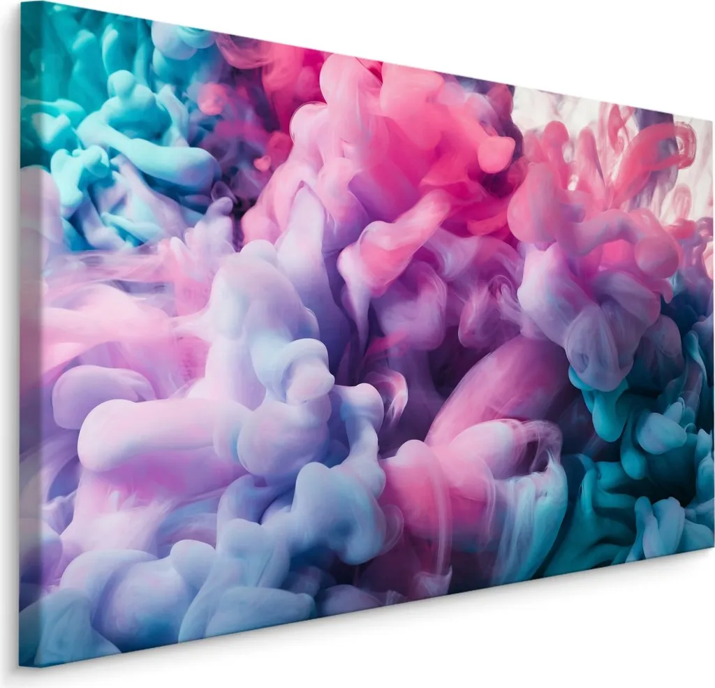 Carta da Parati su Tela 100x70 XXL - Stampa d'Arte Astrazione Fumo
