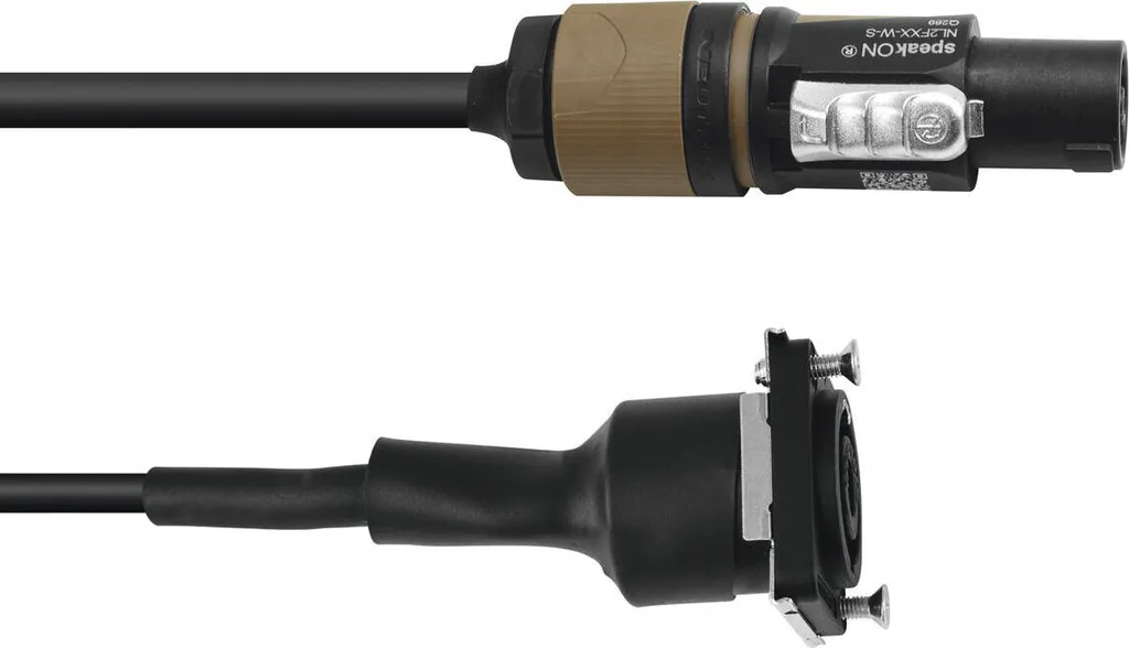 Cordon Speakon PSSO 2 pôles 1m EB - Liaison Audio Cuivre sans Perte