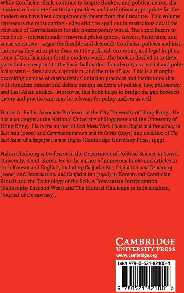Confucianism for the Modern World