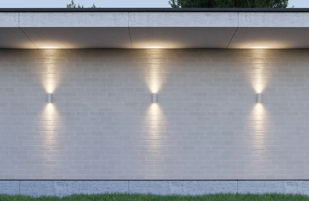 SUNSET Applique Murale LED Extérieure 16W Switch IP65 Blanc Mat R16