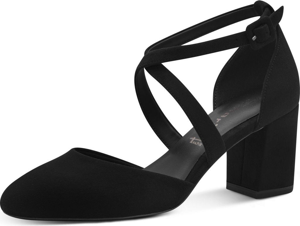 Tamaris Riemchenpumps Damen 31363038373231 Schwarz 39 EU