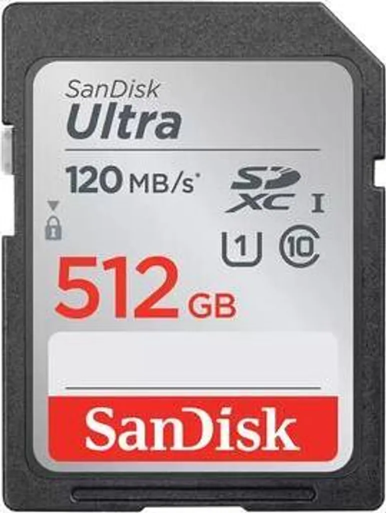 Carte Mémoire SD 512 Go pour Appareil Photo Numérique et Caméscope