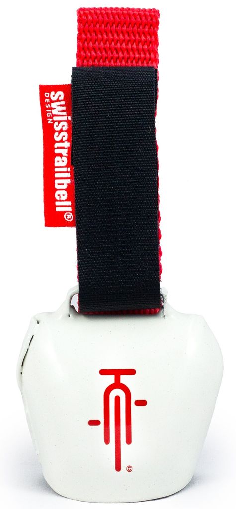swisstrailbell Mexico Edition WhiteBell - Rot/Weißes Design, Fahrradklingel