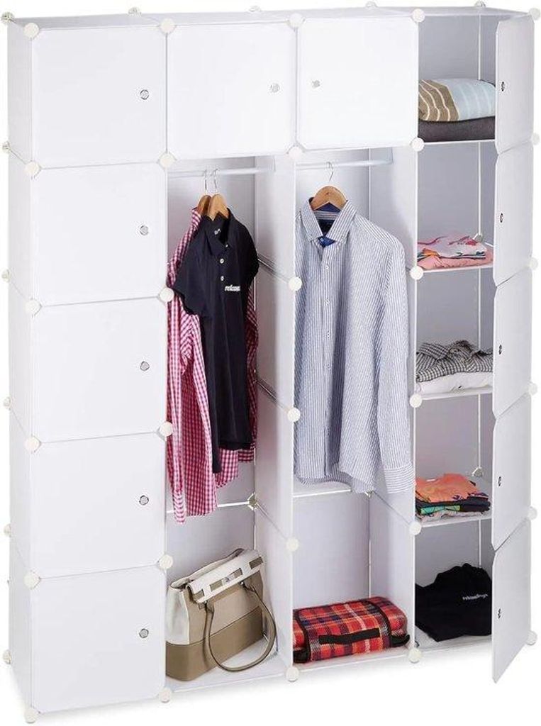 Wandschrank - Kleiderschrank / Schrank 36,5 x 145 x 180 cm