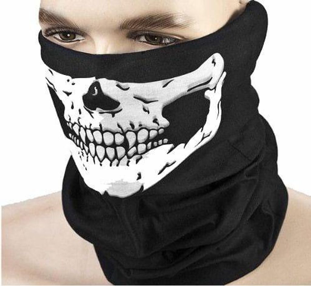 Skull Half Balaclava Maske Multifunktionstuch Skull CHCZ
