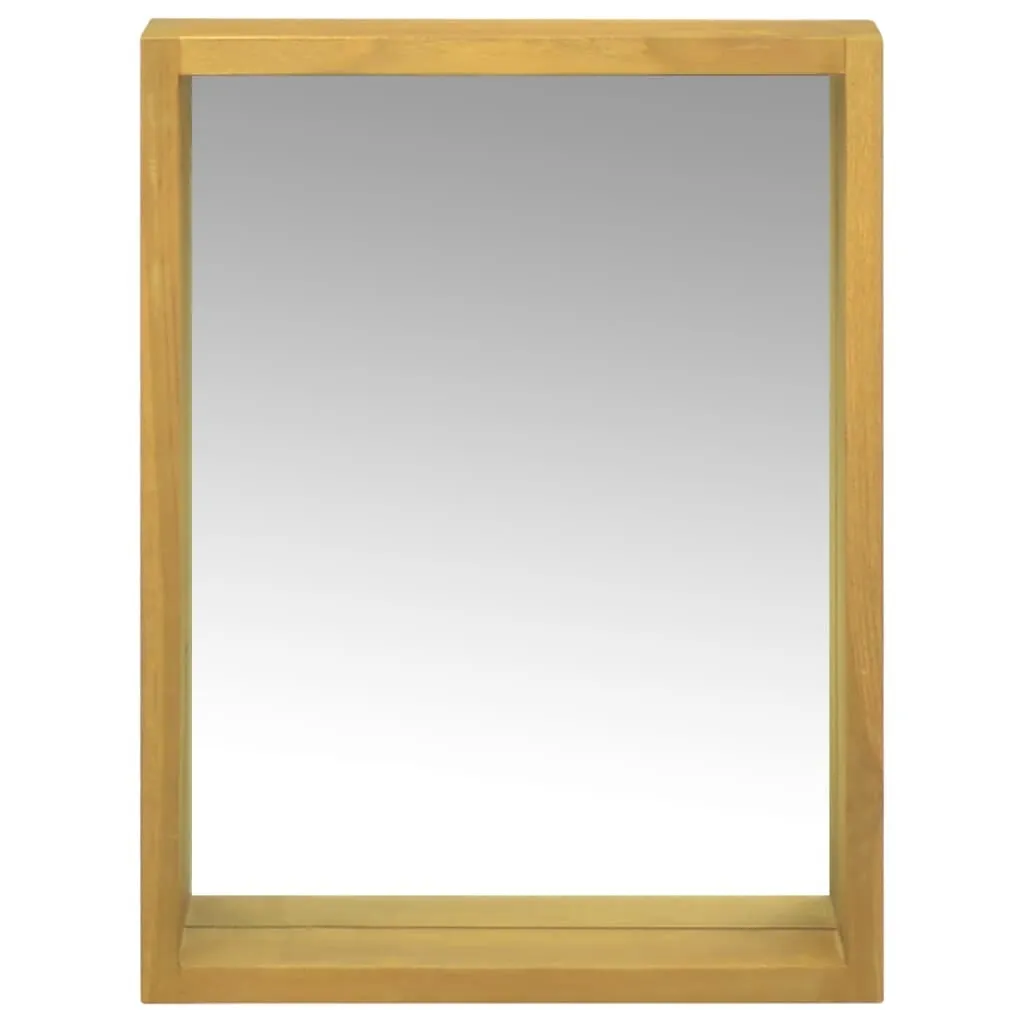 Armoire de toilette en teck massif 30x10x40 cm design bois exotique