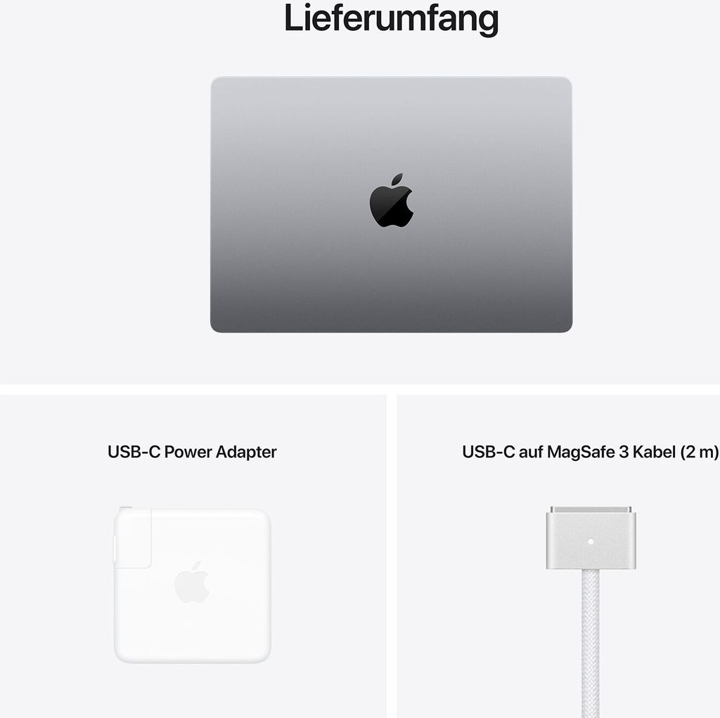 Apple MacBook Pro 14-inch M1 Pro 16GB 512GB - space grey Produktbild 17