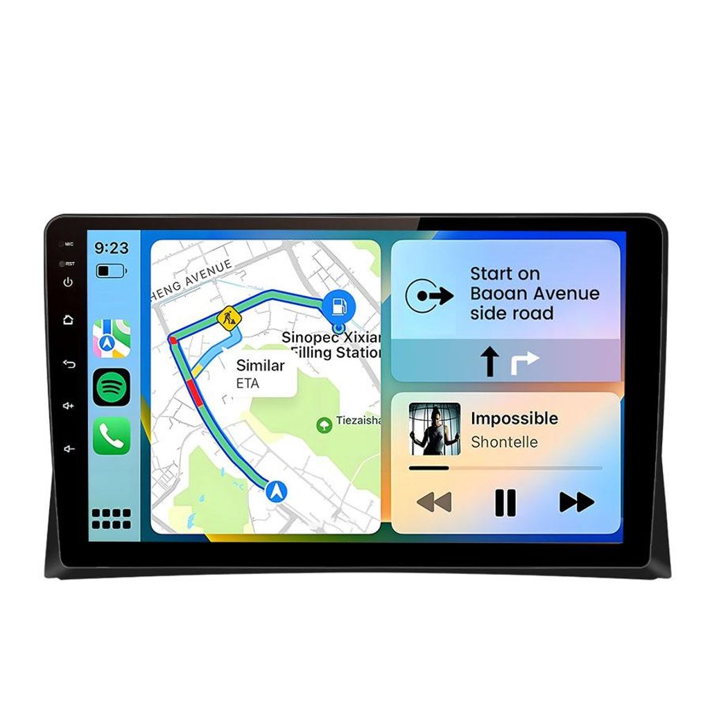 Hexinex Android 15 Autoradio 9 Zoll für Volkswagen Multivan T5 (2008-2015) WLAN, 2GB+64GB, 4-Core