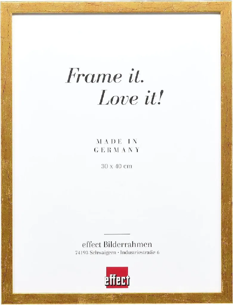 Cornice 25x60 Oro Antico Profilo 51 | Robusta con Vetro Acrilico