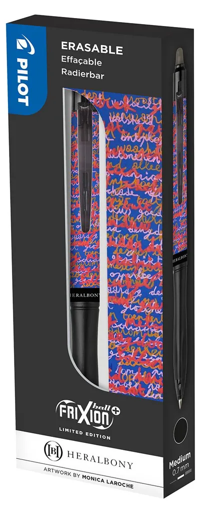 Stylo Roller Effaçable Pilot FriXion Ball Plus Noir Edition HERALBONY 0,7