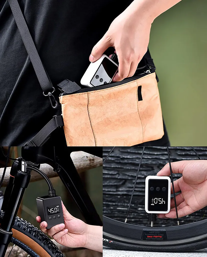 Mini compresseur vélo Dresco Compact 7.4V 45W à batterie Lithium-ion