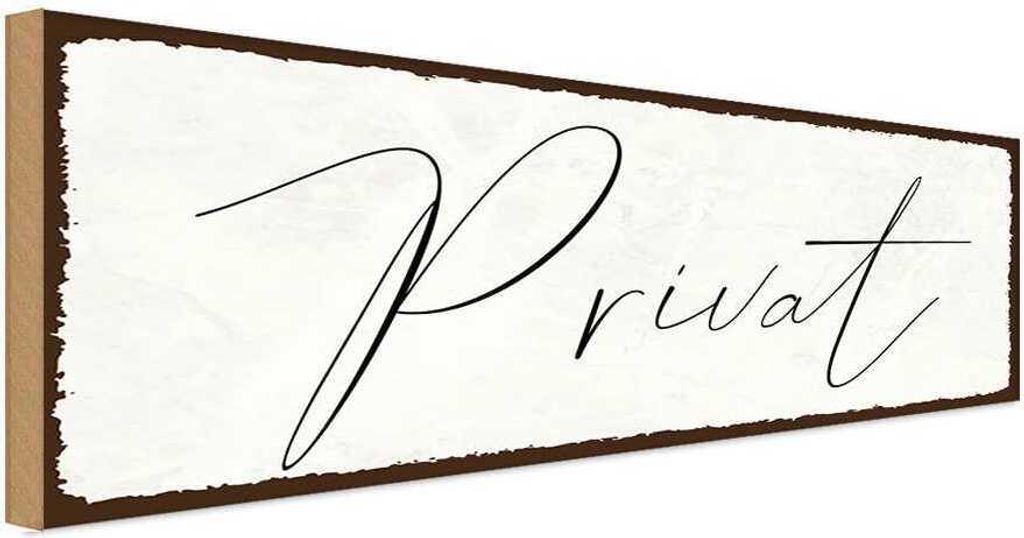 vianmo Holzschild 10x27 cm Privat Dekoration