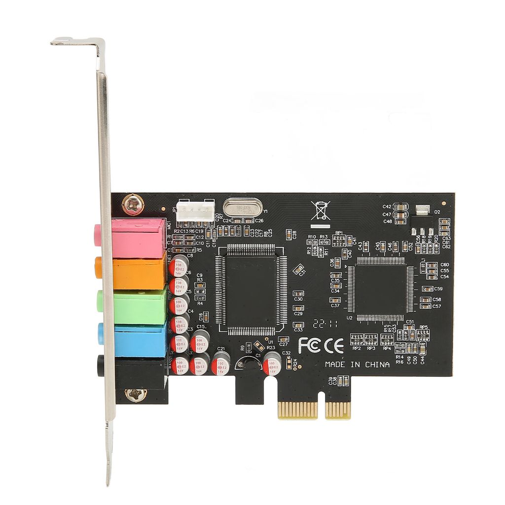 PCIE 5.1-Soundkarte, 6-Kanal-Surround-Sound, Wiedergabe und Aufnahme, 24 Bit, 48 kHz, interne Soundkarten mit PCI-Express-Anschluss
