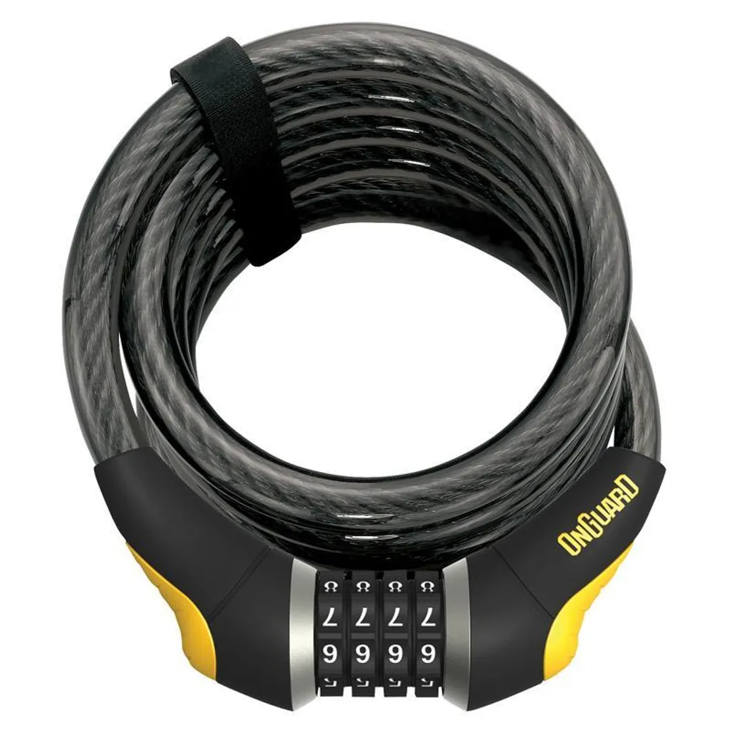 Antivol câble de 185cm ONGUARD 8030 pour attacher plusieurs vélos à code