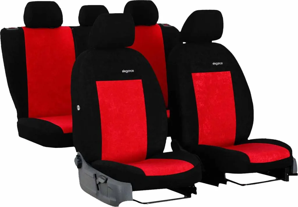 Coprisedili auto Coprisedili universali per Ford Escort Rosso Set coprisedili auto - 11
