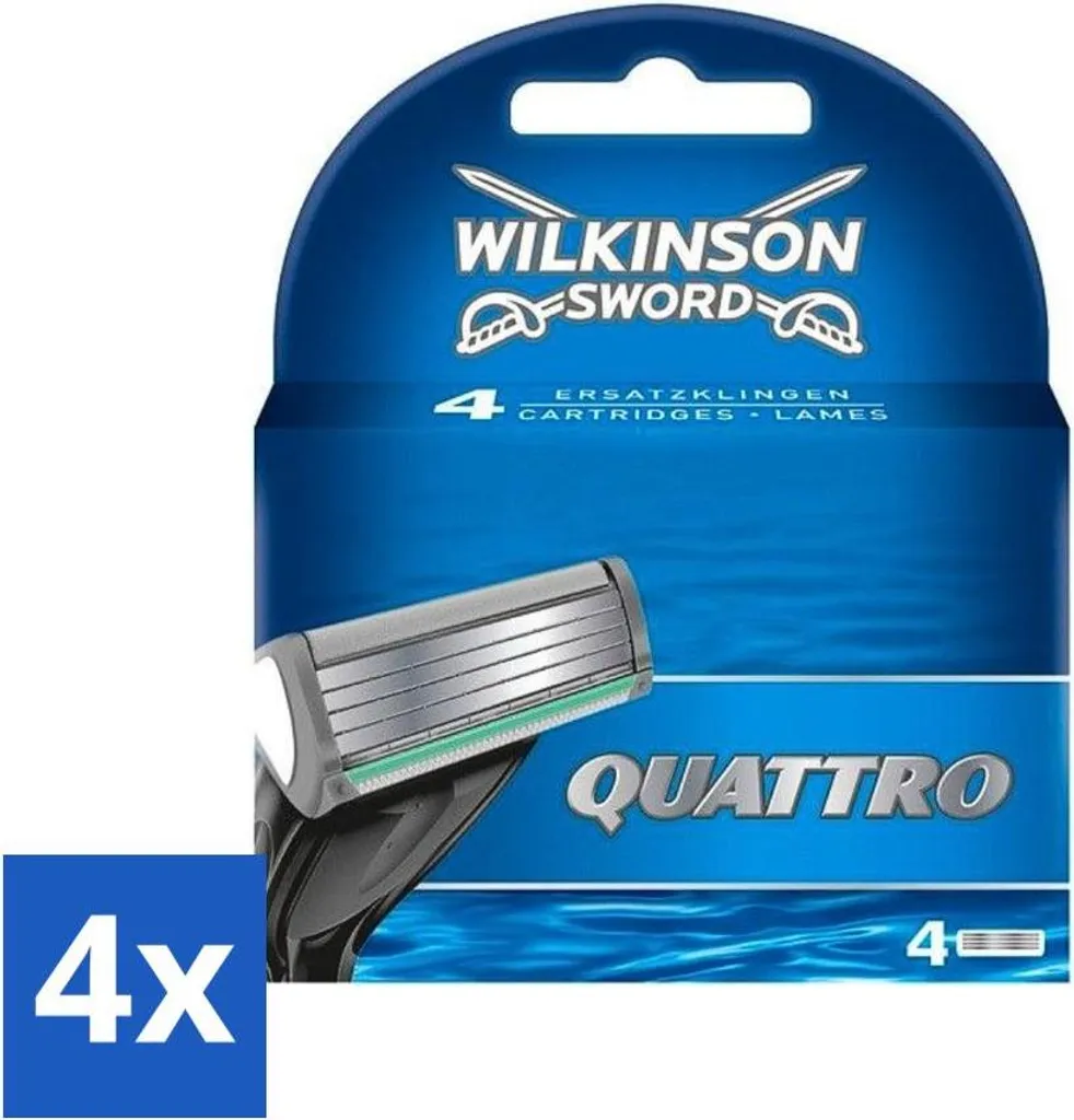 Ricariche Wilkinson Quattro 4 pz - Lame con Rifinitore Precisione