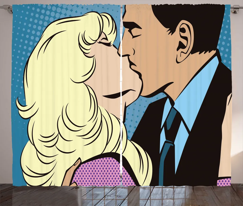 Rideau Occultant Décoratif Pop Art : Cachez le Vis-à-Vis avec Style