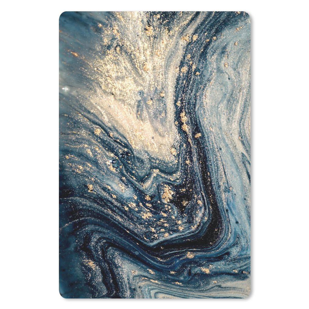 MuchoWow Mauspad Mousepad Marmor - Farbe - Glitter - Gold 40x60 cm - Mousepads - Maus Mat - Pad - Mausunterlage - Schreibtisch Accesoire
