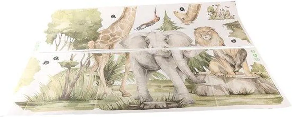 Autocollant mural jungle safari : décorez sans peindre la chambre d'enfant