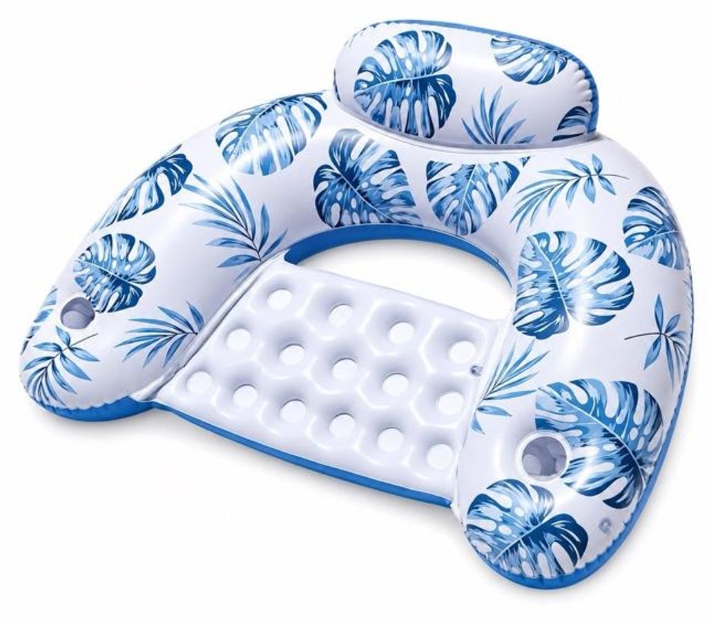 Schwimmsessel Aufblasbar Tropenblatt-Design Pool-Liege, Produktbild 