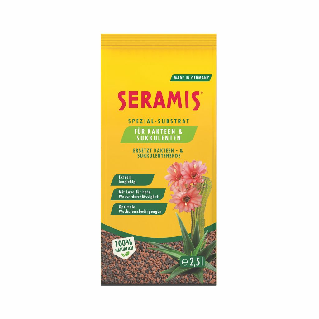 Seramis Spezial Substrat Granulat für Kakteen und Sukkulenten 2500ml