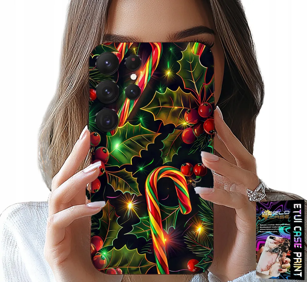 Cover S24 Ultra Natale + Pellicola Vetro 9H | Protezione Festiva