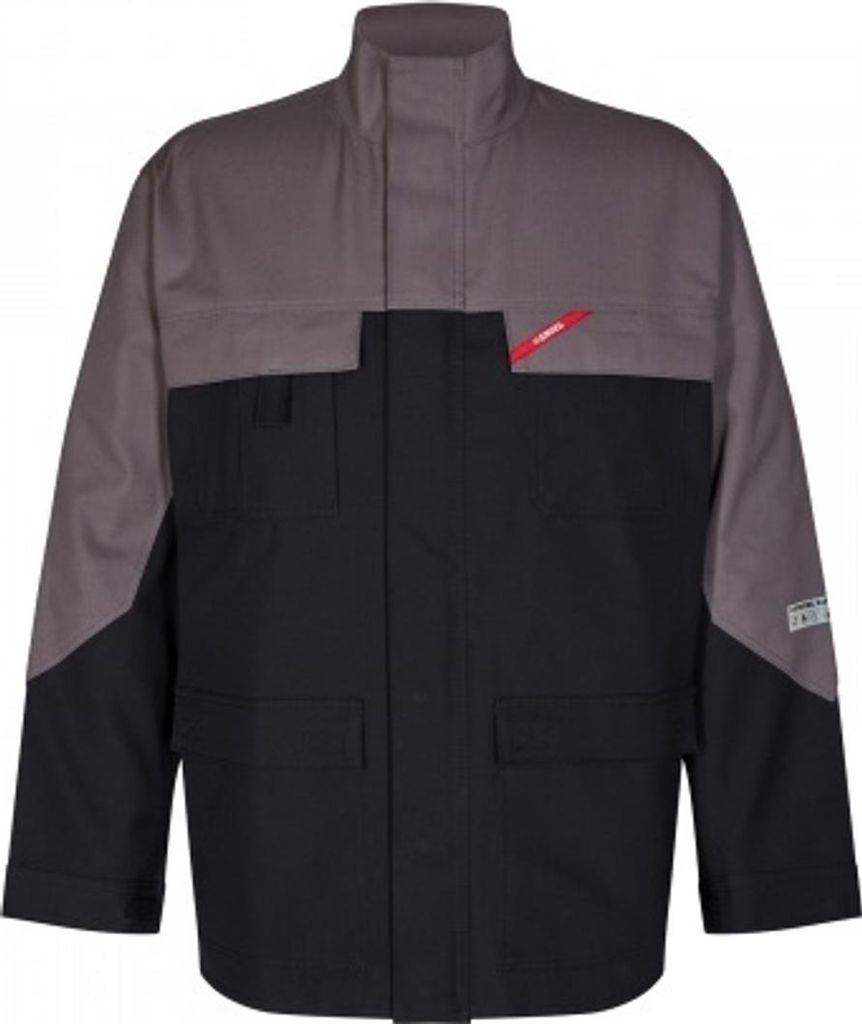 F. Engel Safety+ Multinorm Jacke, Schwarz/Grau, Gr. 4XL