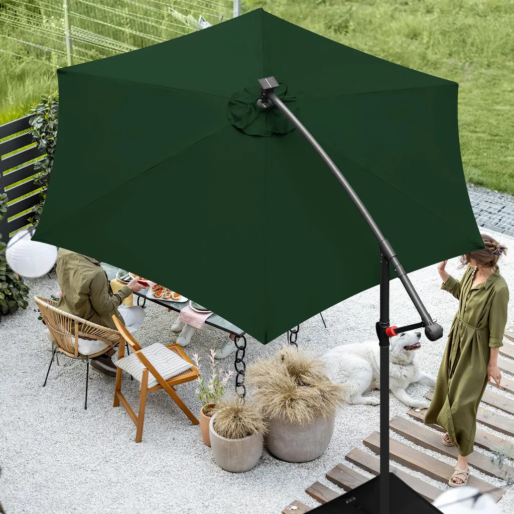 Vivi il Giardino con TolleTour Ombrellone Verde 3m - Ombra d'Autore - 7