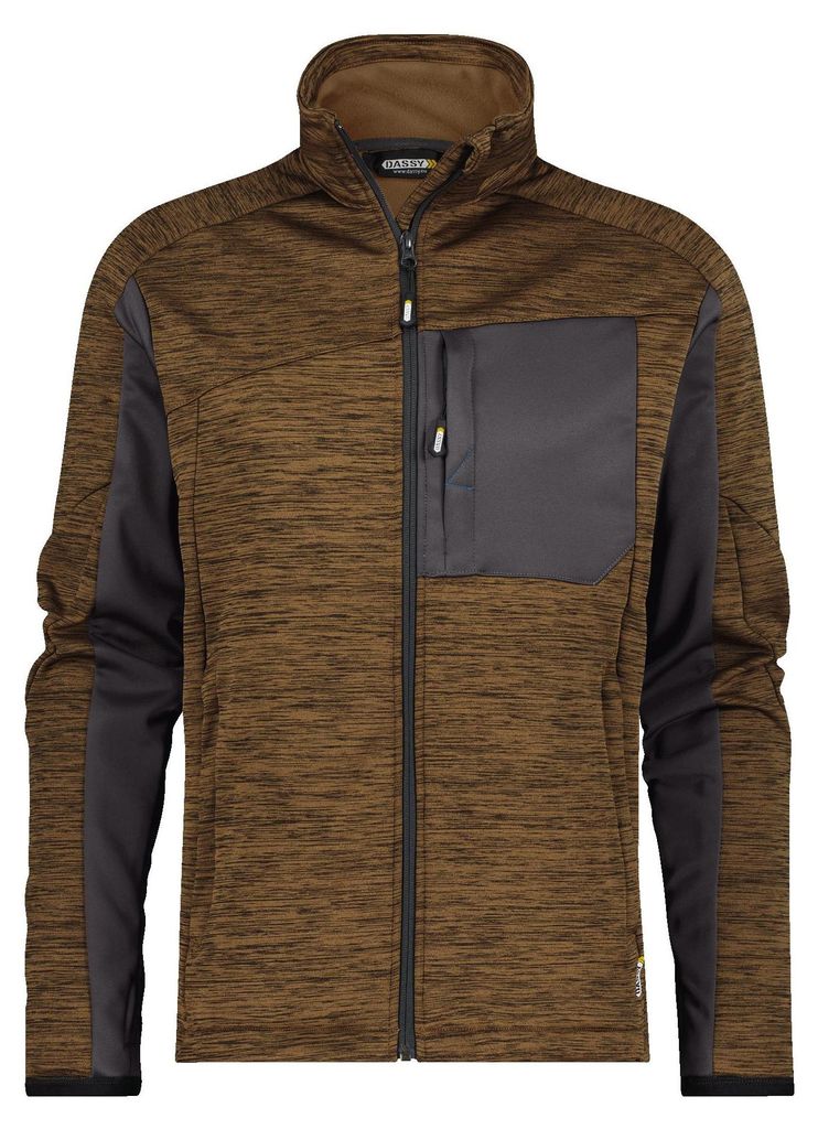 DASSY Convex Next Midlayer-Jacke D-FX Flex | | 300568 lehmbraun/anthrazitgrau 3XL