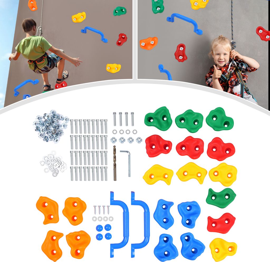 Klettersteine, Kinder Outdoor-Klettergriffe, Klettergriffe, Klettergriffe, Klettersteinen