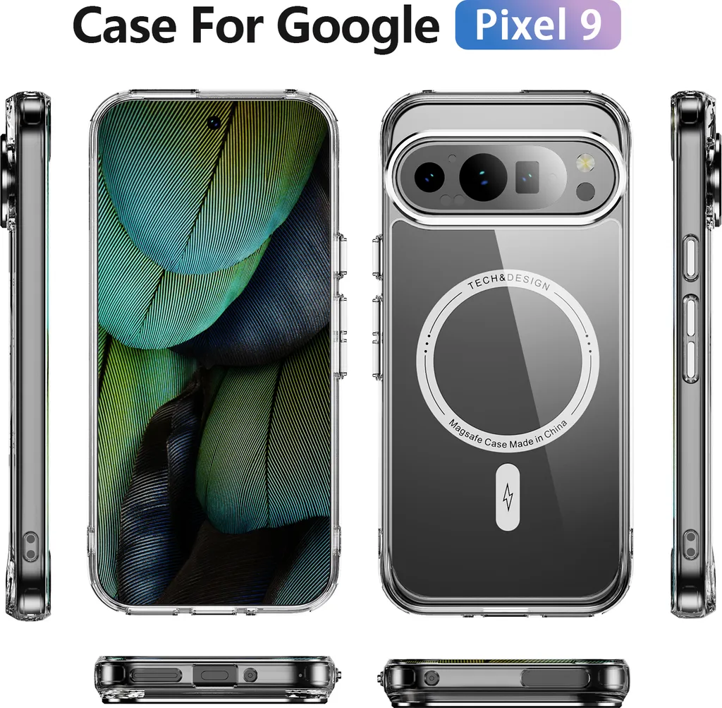 JETech Cover agnetica per Google Pixel 9/9 Pro 2024, Copatibile con