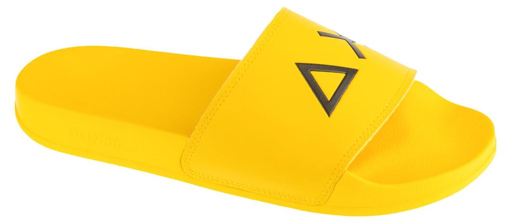 SUN68 Slippers Logo X36110-23, Badelatschen, Herren, Gelb