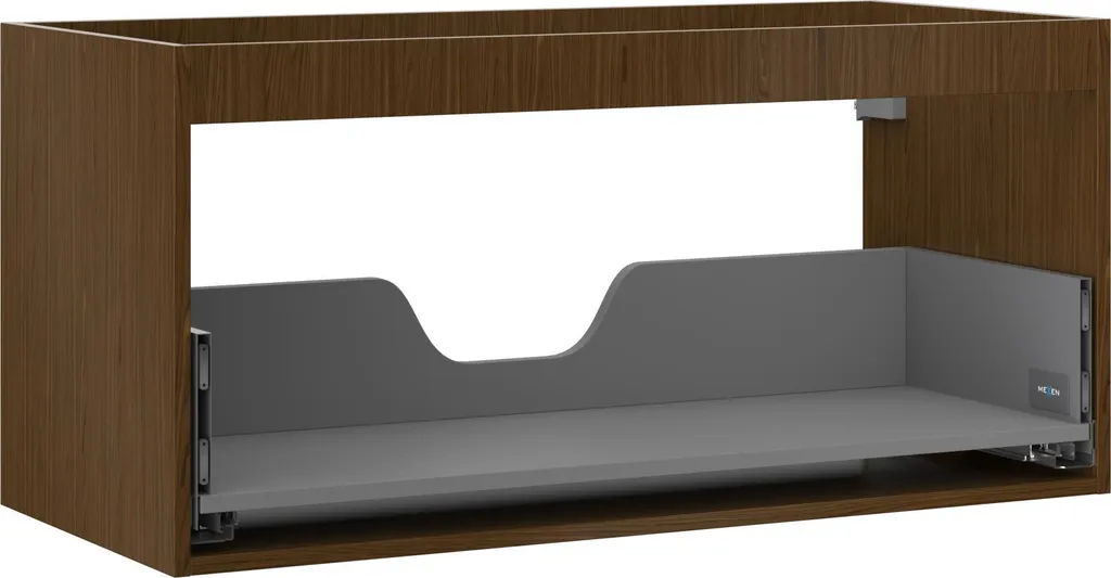 Châssis de meuble 100 cm noyer Mexen Box-A avec tiroir à fermeture douce